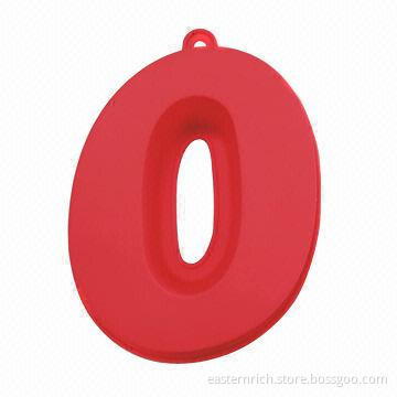 Silicone number cake mold, number 0